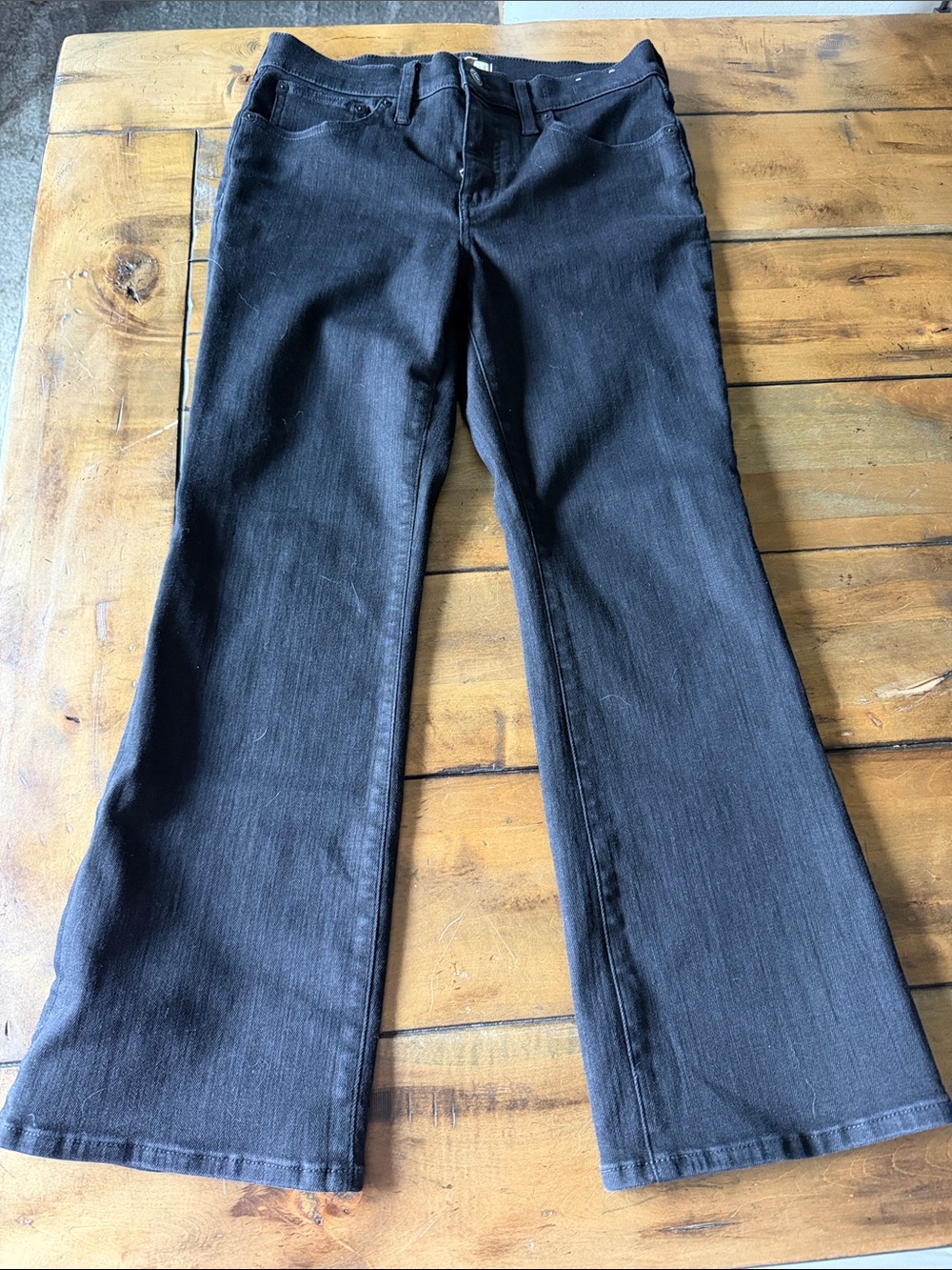 Madewell Black High-Rise Flare Jeans - Wide Leg